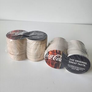 Coca Cola‎ Soda Coasters Graphic Bottle Design NEW Round Retro Bar Pub Decor Lot